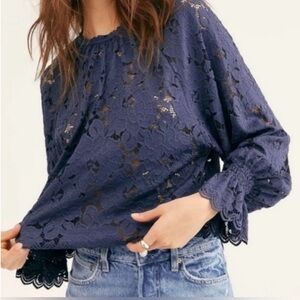 Free People Olivia long sleeve top